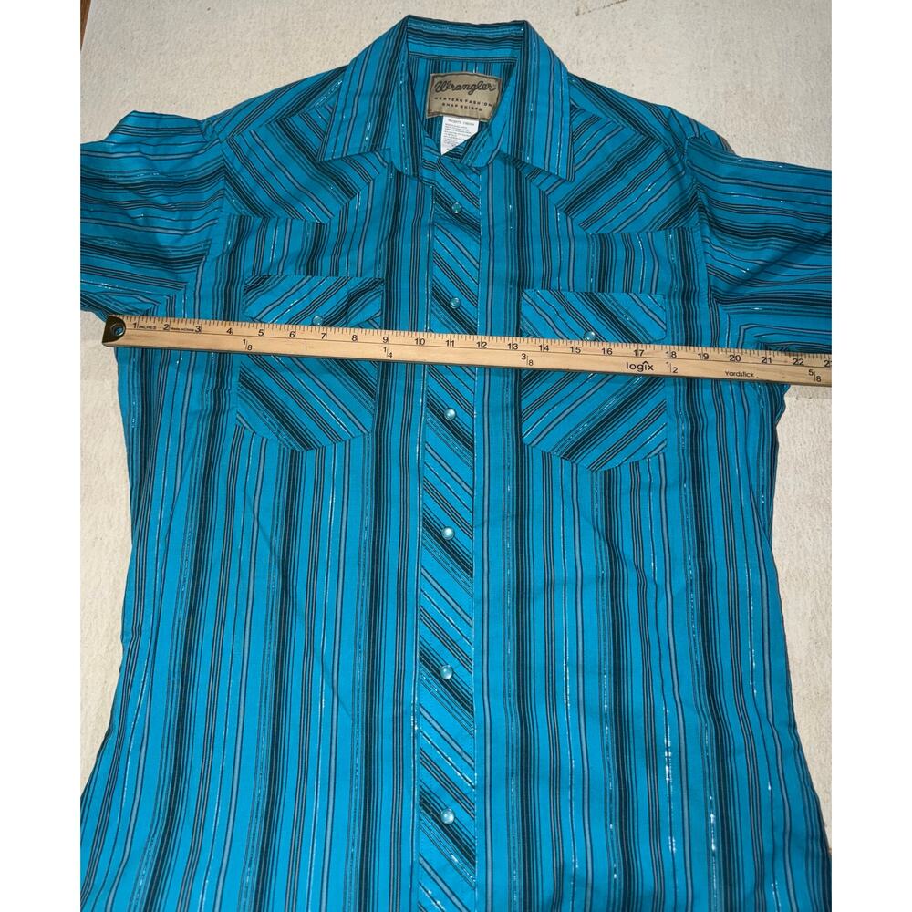 Wrangler men’s  western fashion snap button long sleeve shirt - Picture 9 of 15
